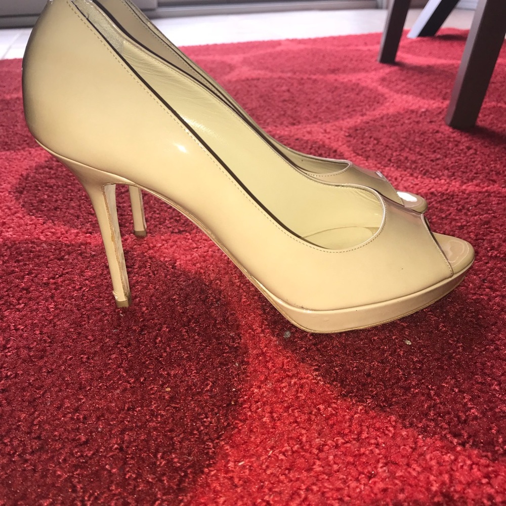 Jimmy choo peep toe pumps